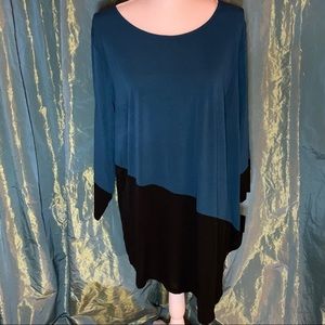 B•Design || Teal & Black Tunic
